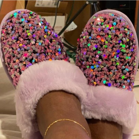 RARE POPULAR UGG Scuffette II Sequin Shearling Slipper LAST PAIR Size 7 - Picture 13 of 13